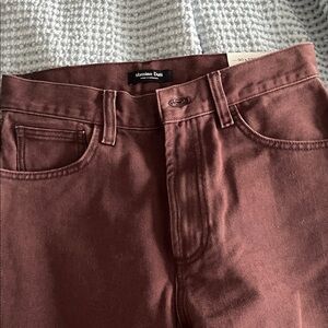 Massimo Dutti Deep Burgundy brownish Jeans.Size 36 european, US 4, MEX 26, UK 8